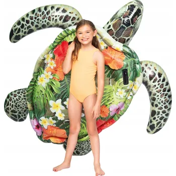 Velký Žlutý Nafukovací Želva Barevná Matrace na Pláž, do Bazénu pro Děti 57555