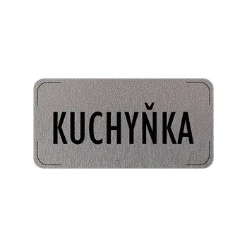 Popis místnosti - cedulka na dveře - Kuchyňka, hliníková tabulka, 160 x 80 mm