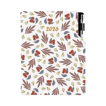 Diář Diář DESIGN denní A5 2026 český - Jeřabina