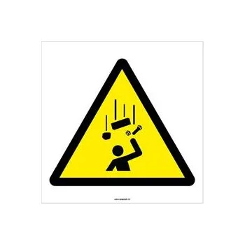 Značení PÁD PŘEDMĚTŮ - SYMBOL, Samolepka 210x210 mm