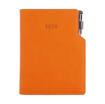 Diář Diář GEP s propiskou denní B6 2026 - oranžová
