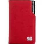 Diář GEP CRYSTAL týdenní kapesní 2026 český - červená pastelová