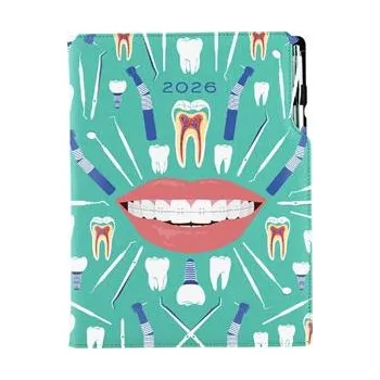 Diář Diář DESIGN týdenní B5 2026 český - mátová - Zubař