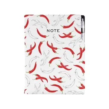 Notes - zápisník DESIGN A4 čtverečkovaný - Chilli