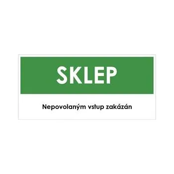 SKLEP, zelená, plast 2 mm 190x90 mm