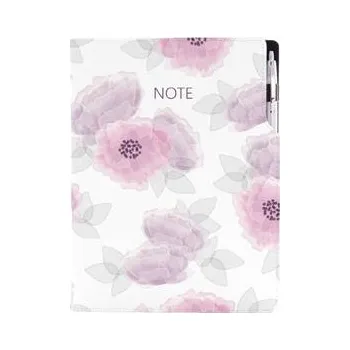 Notes - zápisník DESIGN A4 čtverečkovaný - Pivoňka