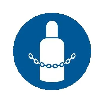 Zajisti tlakové lahve - SYMBOL, samolepka 100x100