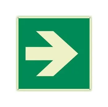 Šipka rovná - fotoluminiscenční tabulka s dírkami, plast 2 mm 300x300 mm