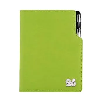 Diář Diář GEP CRYSTAL denní B6 2026 - světle zelená