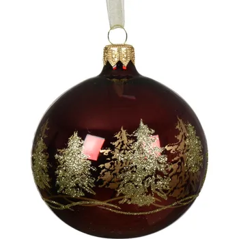 Vánoční ozdoba Kaeming Vánoční ozdoba TREE BORDER, 8 cm, oxblood, KSD