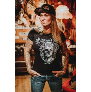 Dámské tričko Dámské Triko BLACK HEART DIRTY QUEEN Barva: Černá, Velikost: L