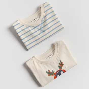 Chlapecké tričko Reserved - Dlouhý bavlněný rukáv 2 ks - tělová - 374FP-02X - 374FP-02X-62