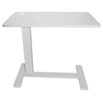 Držák PC ROLINE Boční stolek s plynovou pružinou, skrytá kolečka, výškově nastavitelný, bílý - 17.02.1560