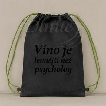 Sportovní vak Dante Vak Víno je levnější než psycholog