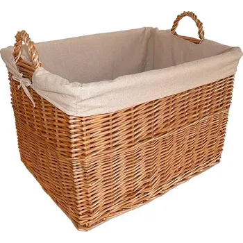 Košíkárna Koš na dřevo proutěný hnědý