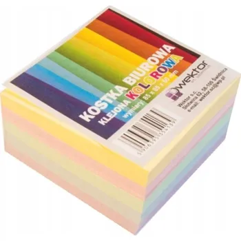 Blok BLOK S LÍSTEČKY NOTES SAMOLEPICÍ PAPÍRKY KOSTKA KANCELÁŘSKÁ