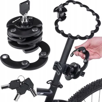 Zámek na kolo Zabezpečení kola skládací zámek Fit4Med IO017