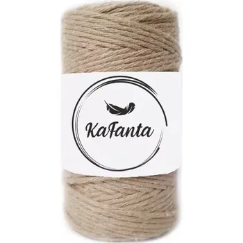 Příze Macrame příze KaFanta 2mm/60m - béžová