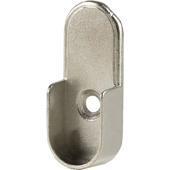Nábytkové kování Strong Držák šatní tyče oválné s trny 15x30 mm chrom