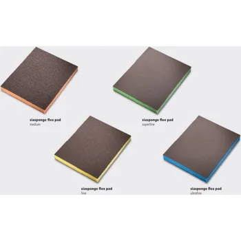 Brusný papír Brusná houbička SIA sponge flex obous., fine, žlutá, P220