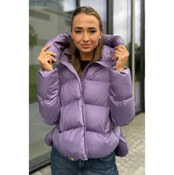 Dámský kabát Dámská bunda PINKO GIZA QUILTED 101602A2P6Y63 fialová Velikost: XXS