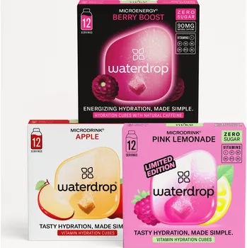 Instantní nápoj Waterdrop Set Hlavních Hrdinů BERRY BOOST 36 ks