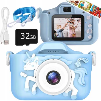 Digitální kompakt Digitální fotoaparát Jumon Fotoaparát pro děti modrý