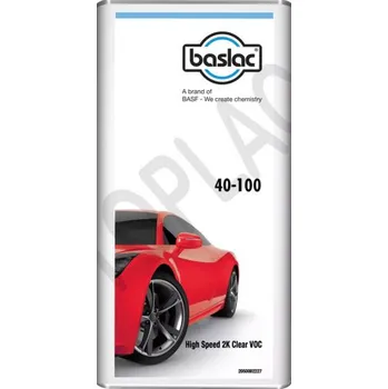 Lak na dřevo BASLAC 40-100, 2K Rychlý bezbarvý lak, VOC, 5 L