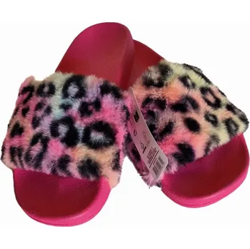 Chlapecké pantofle DĚTSKÉ PANTOFLE pantofle dětské gumové růžové BAREVNÝ PANTER vzor velikost 34/35
