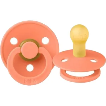 Kaučukový dudlík BIBS, 0-6 m, korálová