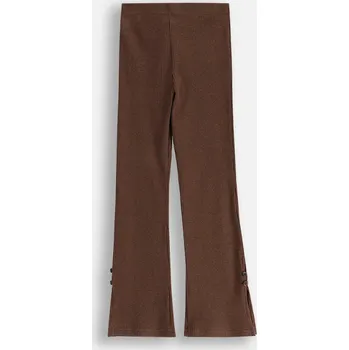 Dámské legíny Dívčí hnědé legíny zvonového střihu, velikost 146 Coccodrillo WC5