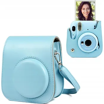 Analogový fotoaparát ETUI DO FUJIFILM INSTAX MINI 11/12, POUZDRO NA FOTOAPARÁT, MODRÉ