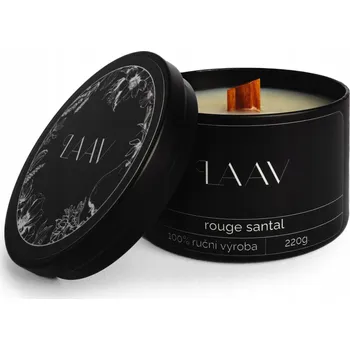 Svíčka LAAV candles vonná svíčka ROUGE SANTAL 220 g – vůně, luxusní dárek