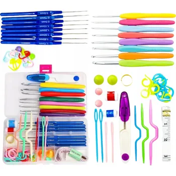 Nástroj na niť a příze SADA HÁČKŮ NA HÁČKOVÁNÍ V POUZDRU