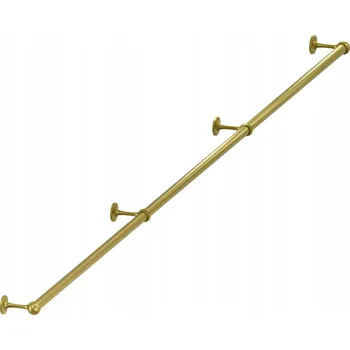 Zábradlí SCHODIŠŤOVÉ ZÁBRADLÍ MADLO NA SCHODY ZLATÉ fi 25mm 300 cm NAZARE