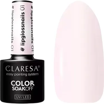 Lak na nehty Claresa Hybridní lak na nehty Lipglossnails 01 S růžovofialovým leskem 5G