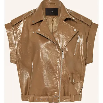 Dámská vesta Withblack Dámská Vesta Gilian V Koženém Vzhledu, velbloudí, 38