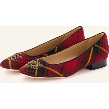 Dámská obuv Lauren Ralph Lauren Dámské Baleríny, červená / černá / tmavě...