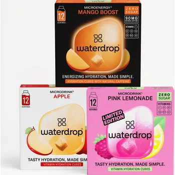 Instantní nápoj Waterdrop Set Hlavních Hrdinů MANGO BOOST 36 ks