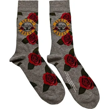 Pánské ponožky Guns N' Roses Ponožky Bullet Roses Grey 36-40