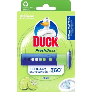 WC čistič DUCK Fresh Discs WC gelové disky limetka 36 ml