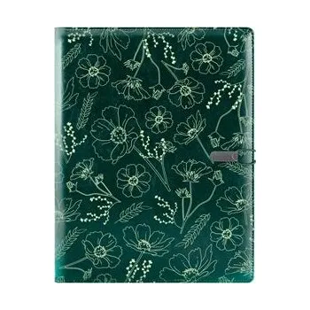 Konferenční stolek Konferenční desky GEP DESIGN v dárkové krabičce zelené - Květiny s tečkovaným blokem