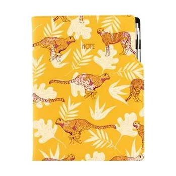 Zápisník Notes - zápisník DESIGN A4 tečkovaný - žlutá - Gepard