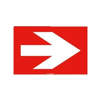 Šipka k požárnímu zařízení - bezpečnostní tabulka, plast 2 mm 300x150 mm