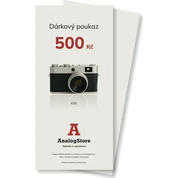 Analogový fotoaparát AnalogStore Dárkový poukaz 500 Kč