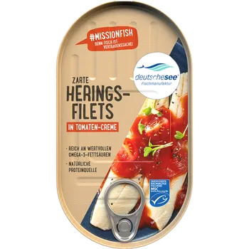 Deutsche See Filety ze sledě v rajčatovém krému 200g 200g