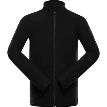 Pánská mikina Pánská fleecová mikina ALPINE PRO SIUS 3 černá XXL BIG