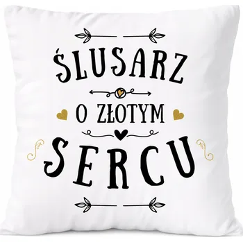 Polštář Zámečnický Polštář s potiskem Dárek bílý PoliDraw