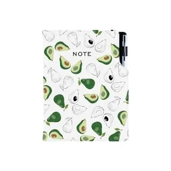 Zápisník Notes - zápisník DESIGN B6 čtverečkovaný - Avokádo