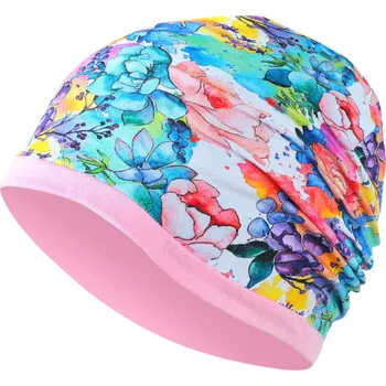 Čepice Dívčí čepice kytičky CF5623 Kugo